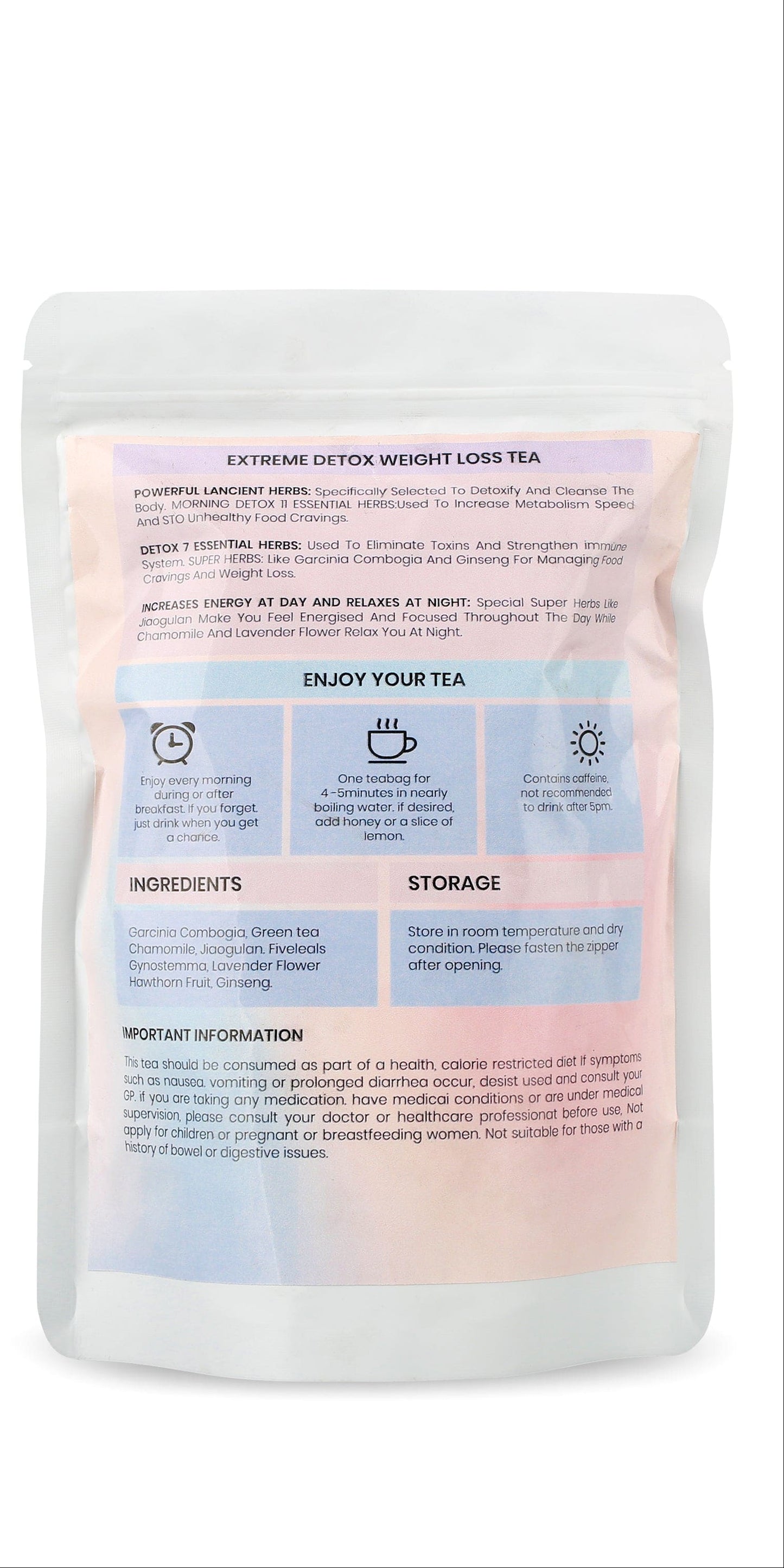 Té adelgazante Infinity de 28 días